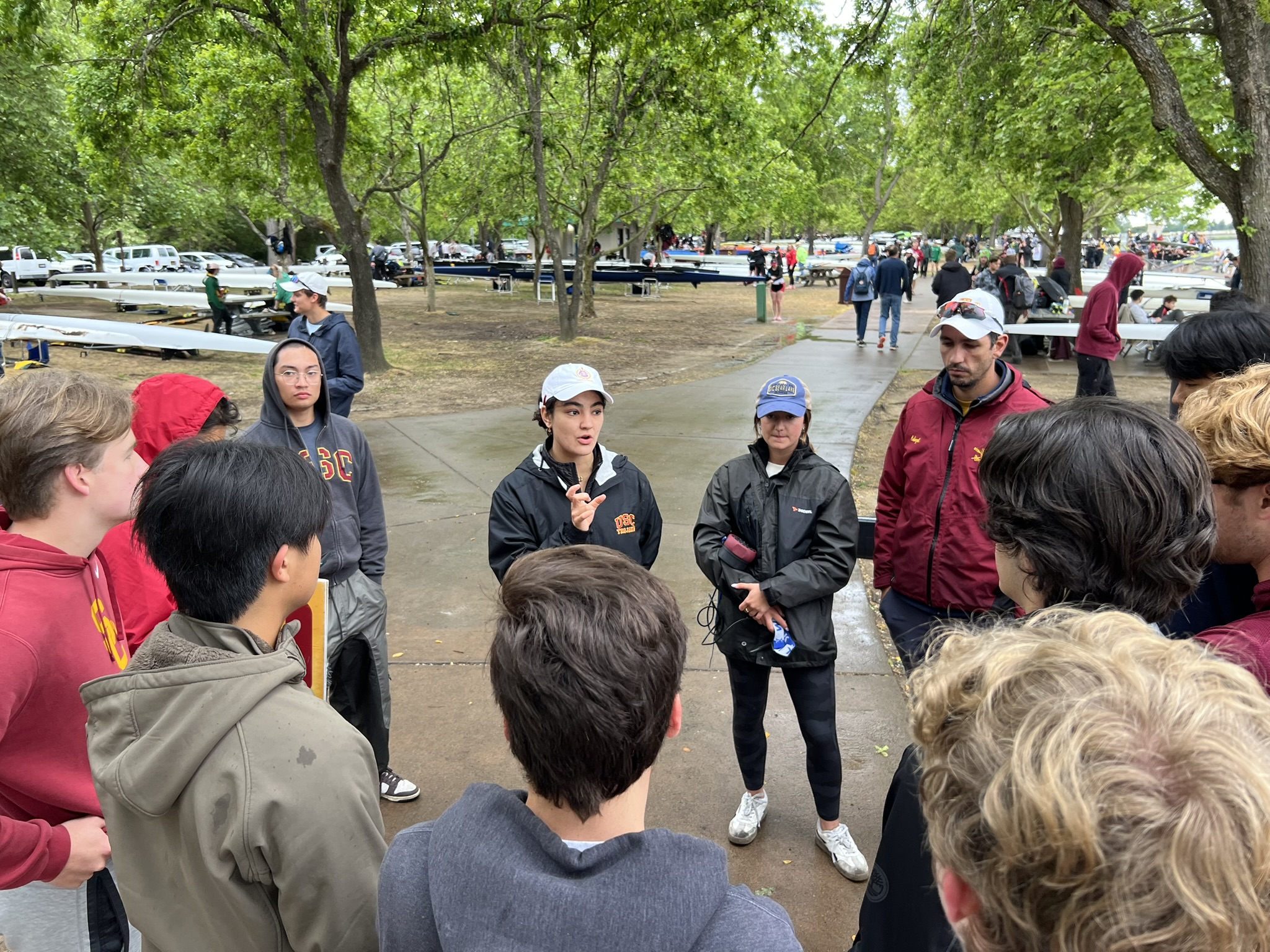 Allyson Coaching Novice Rowing at USC